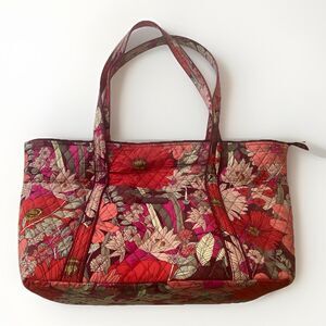 Vera Bradley Miller Tote Travel Bag “Bohemian Blooms” Pink Floral Large Duffle